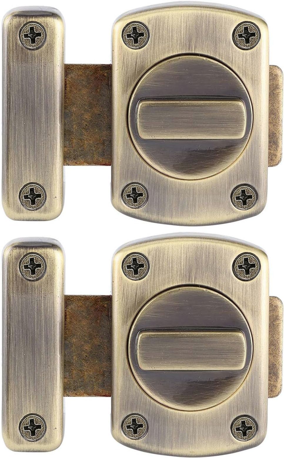 Lot De 2 Verrous De Porte Coulissante, Verrous De Porte En Acier Inoxydable Avec Vis Adaptes Aux Verrous De Securite Pour Fenetres Portails De Jardin Et Portails De Cloture 91731621