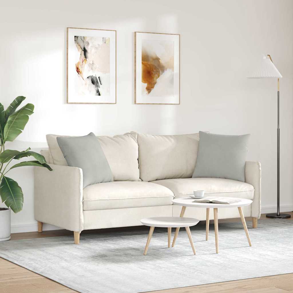 Coussins de canapé 2 pcs Gris clair 50 x 50 cm tissu vidaXL - 5