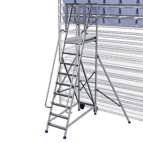 Escabeau 5 marches - Hauteur max. de travail 3.25m - ER5 - 4