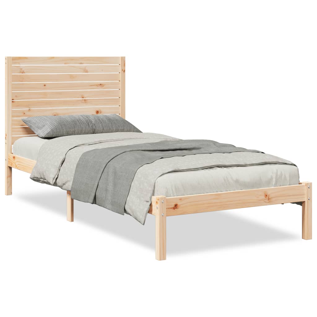 Dłuższe łóżko bez materaca 90x220 cm lite drewno