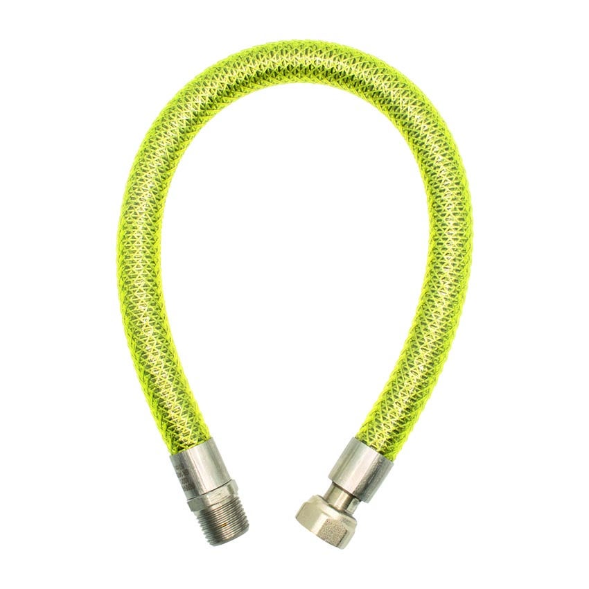 Tubo Flessibile Per Gas Naturale In Acciaio Inossidabile CSST, 1,9 M, Con 2 Adattatori NPT Maschio Da 1/2", Per Griglie E Forni, Kit Conversione Per Esterno - 2