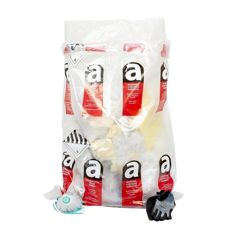 25x | Sac Amiante Transparent 80x120 | 25KG | 80L - 2