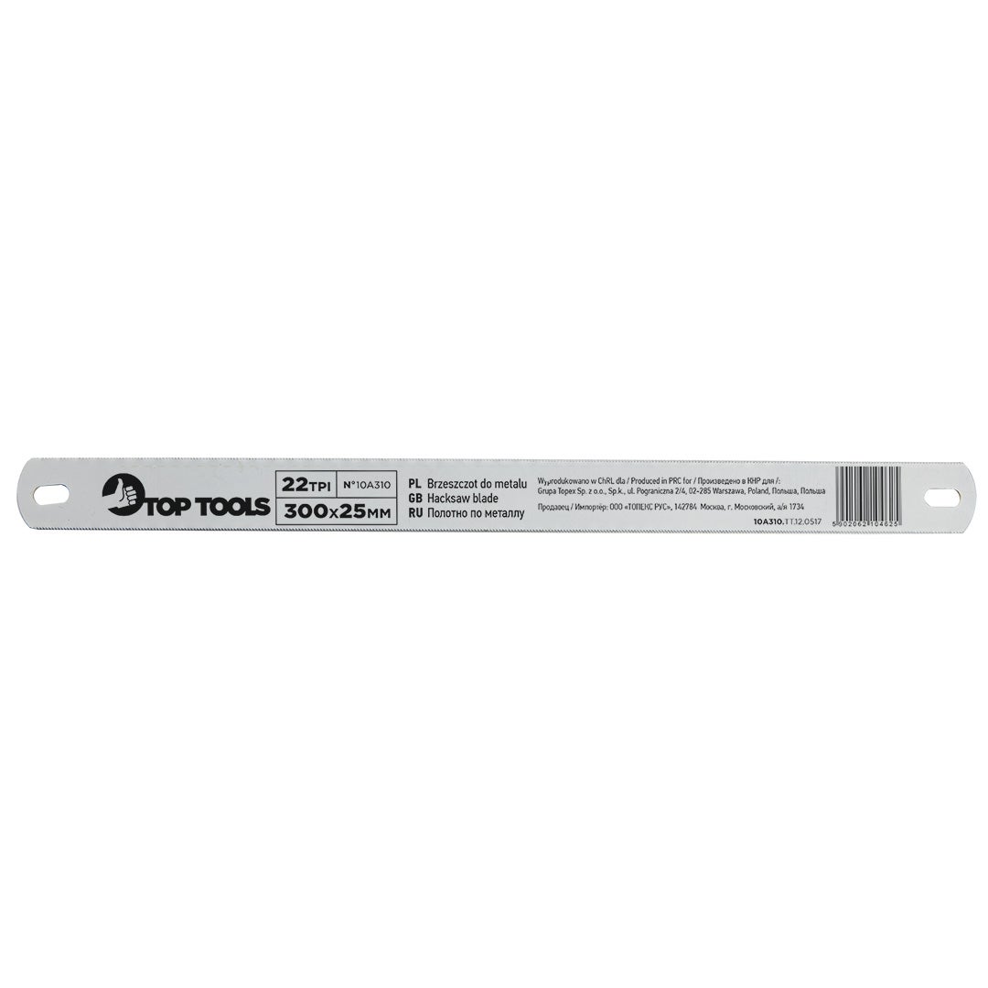 Brzeszczot do metalu 300 x 25 mm, dwustronny Top Tools