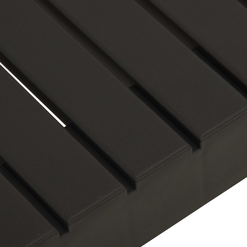 Maison Exclusive - Tavolino da Salotto per Giardino in Plastica Grigio - 4