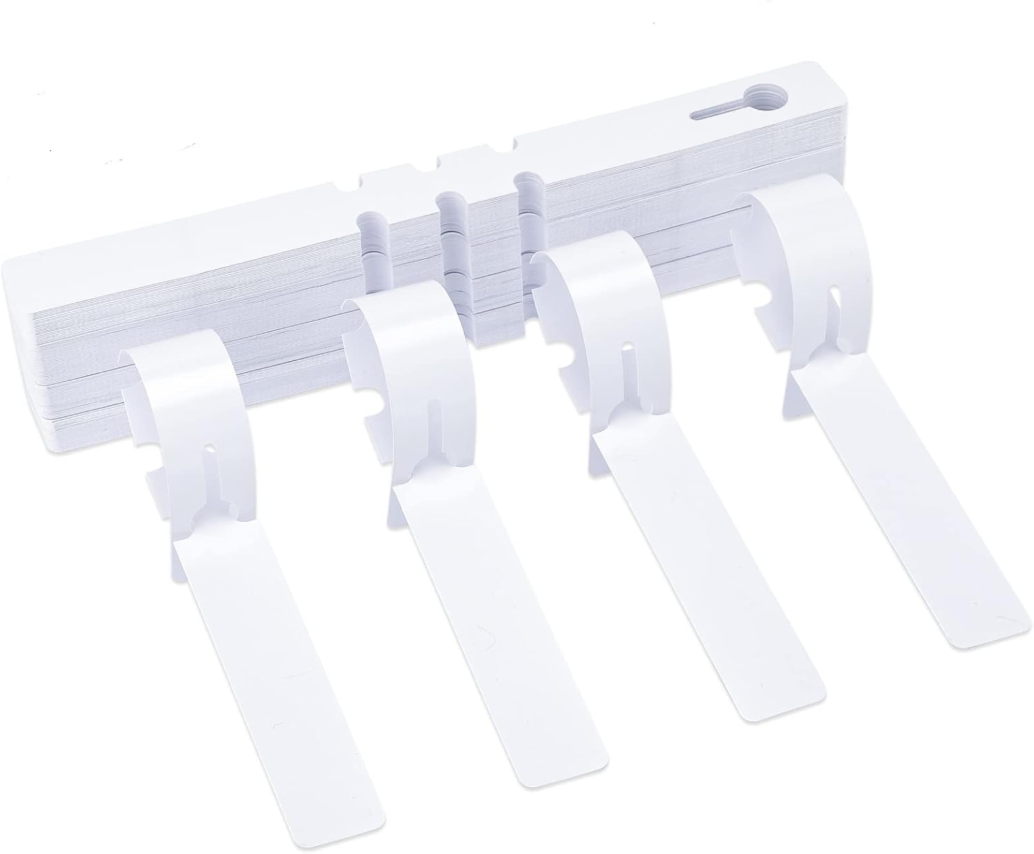 100 sztuk etykietki ogrodowe, etykiety na rośliny, etykiety na drzewa, 2 x 21 cm plastikowe etykiety do warzywnika, białe