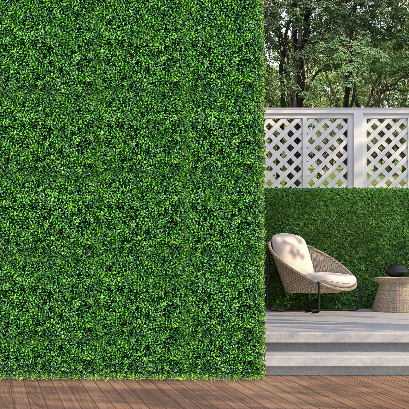 12 Panneaux Muraux En Gazon Artificiel 50 X 50 Cm, Panneaux De Feuillage Artificiel Toile De Fond Murale 94907631