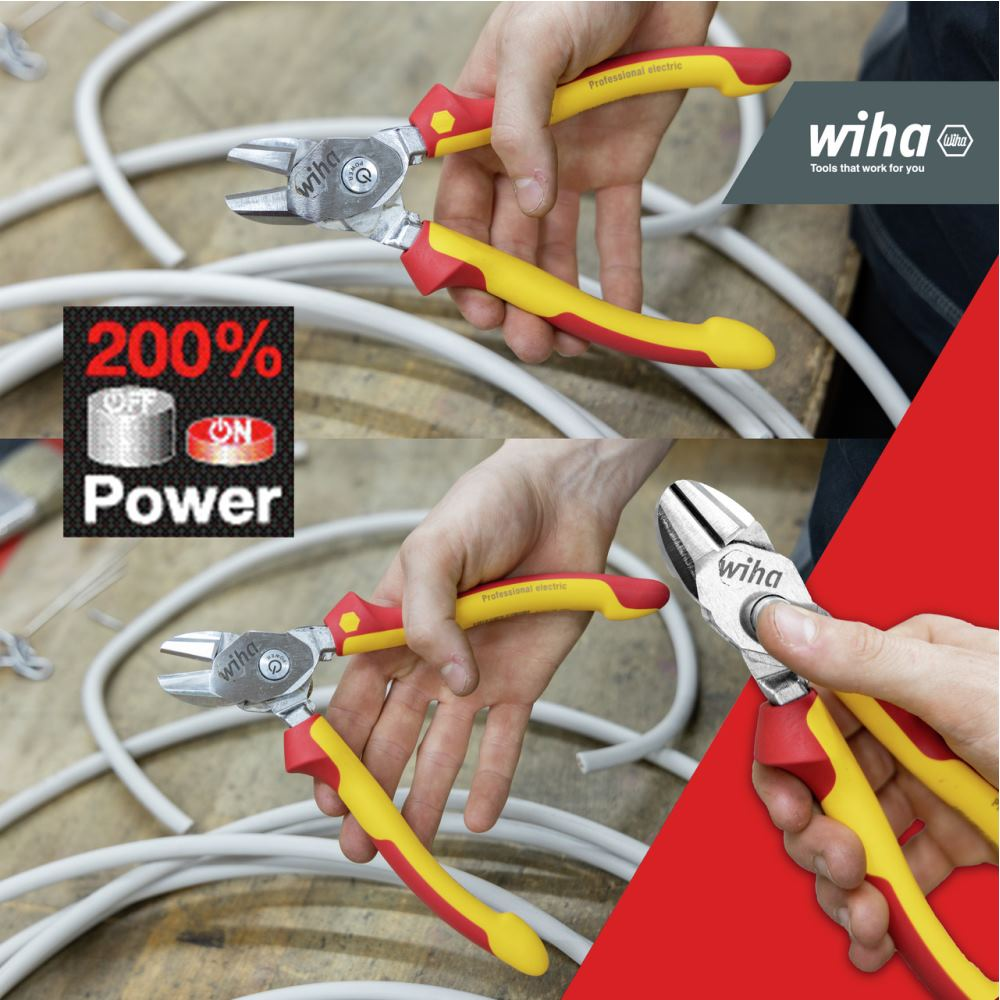 Wiha Pince coupante diagonale à hautes performances BiCut® Professional avec DynamicJoint® commutable (38984) 200 mm - 2