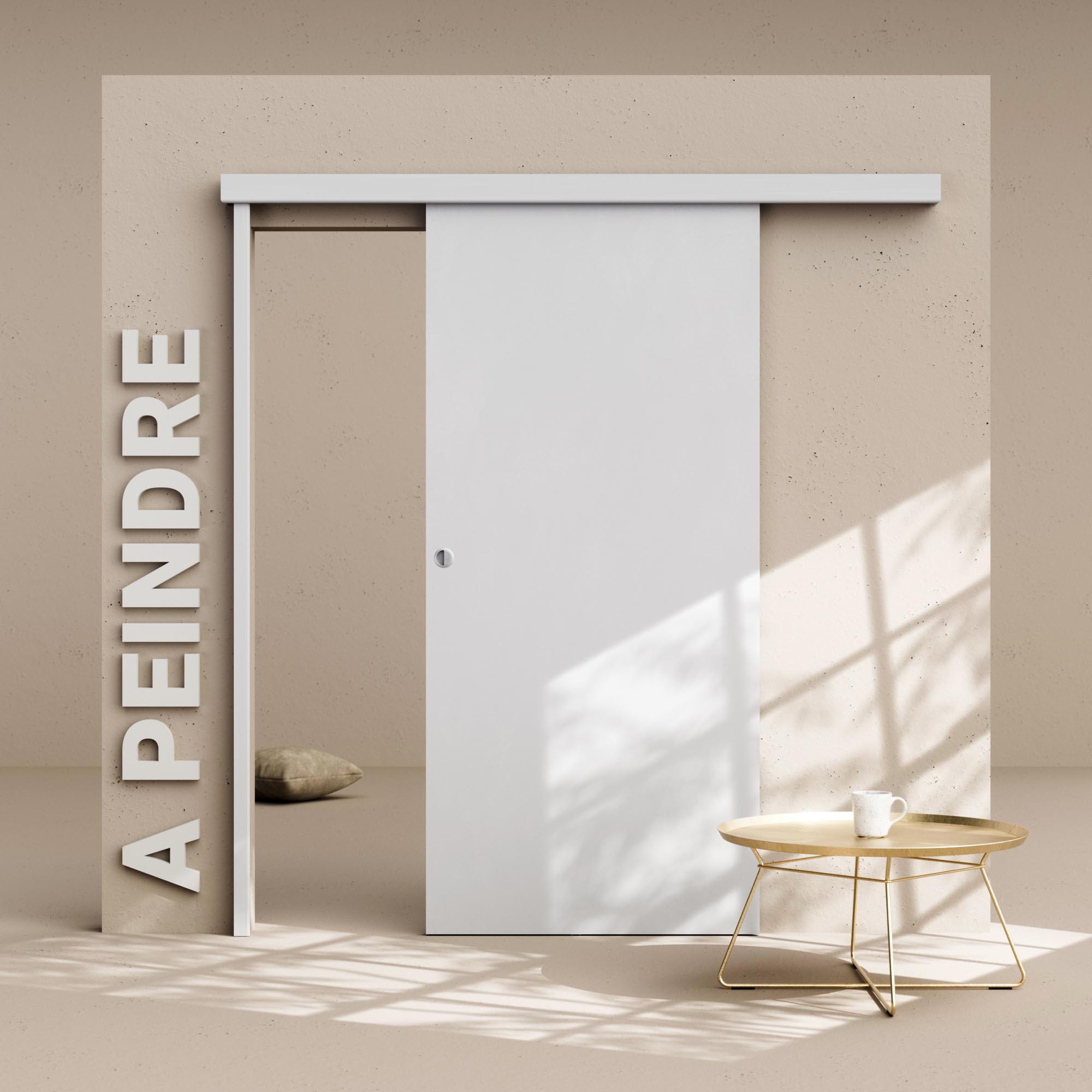Porte Coulissante Avec Rail Pr peinte Plane 93 Cm Avec But e porte-coulissante-avec-rail-pr-peinte-plane-93-cm-avec-but-e