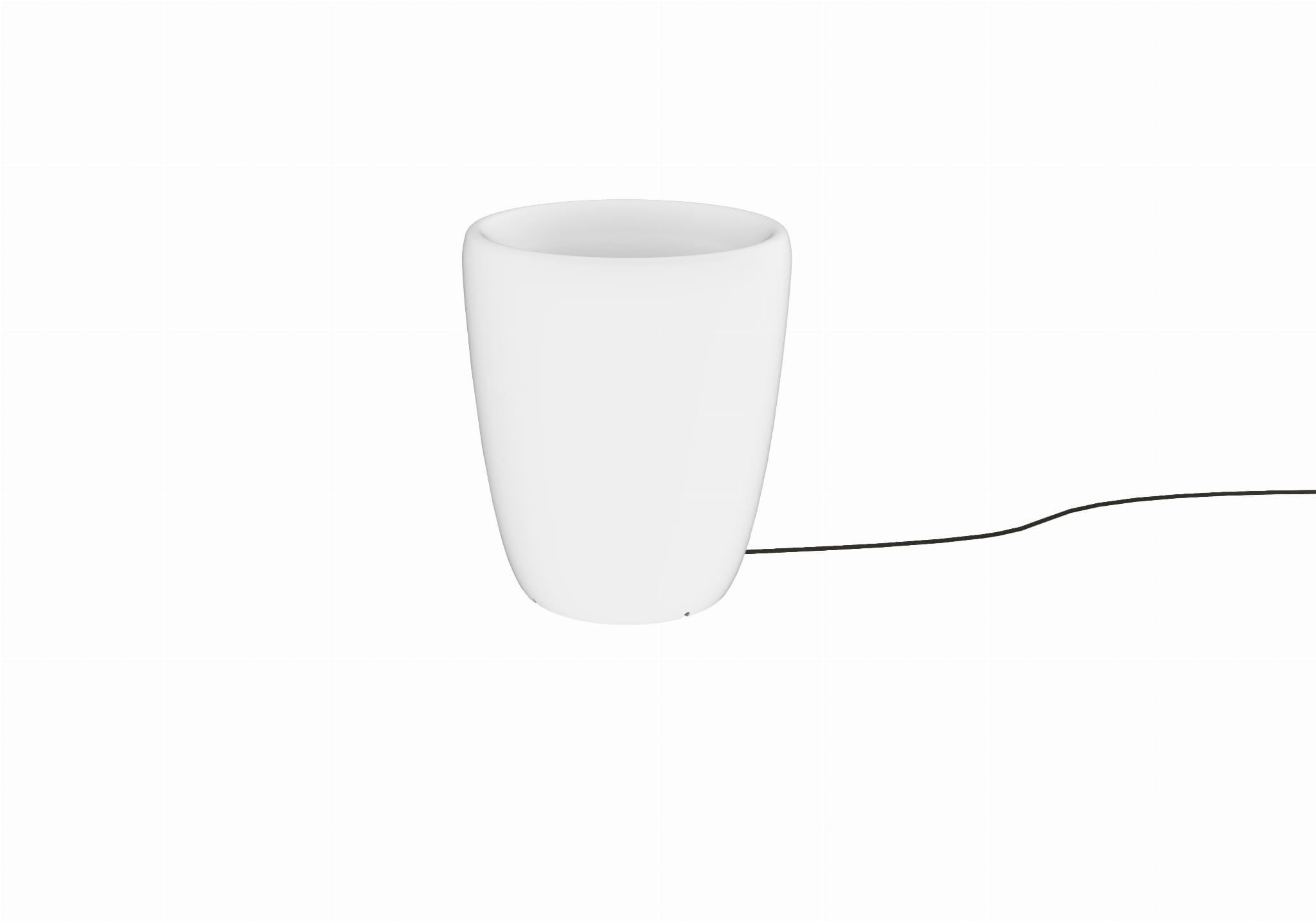 Lampa podłogowa stojąca Flowerpot biała 1xE27x60W wym: 41 x 35 x 35 cm tworzywo sztuczne Nowodvorski Lighting