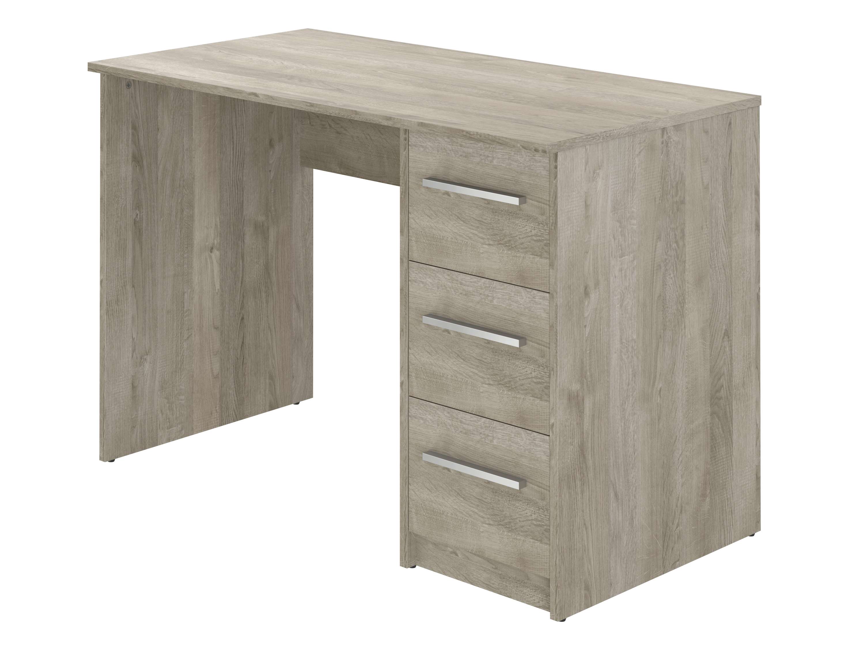 Bureau SAME 3 tiroirs 110x56x74 cm chêne TALESA - 2