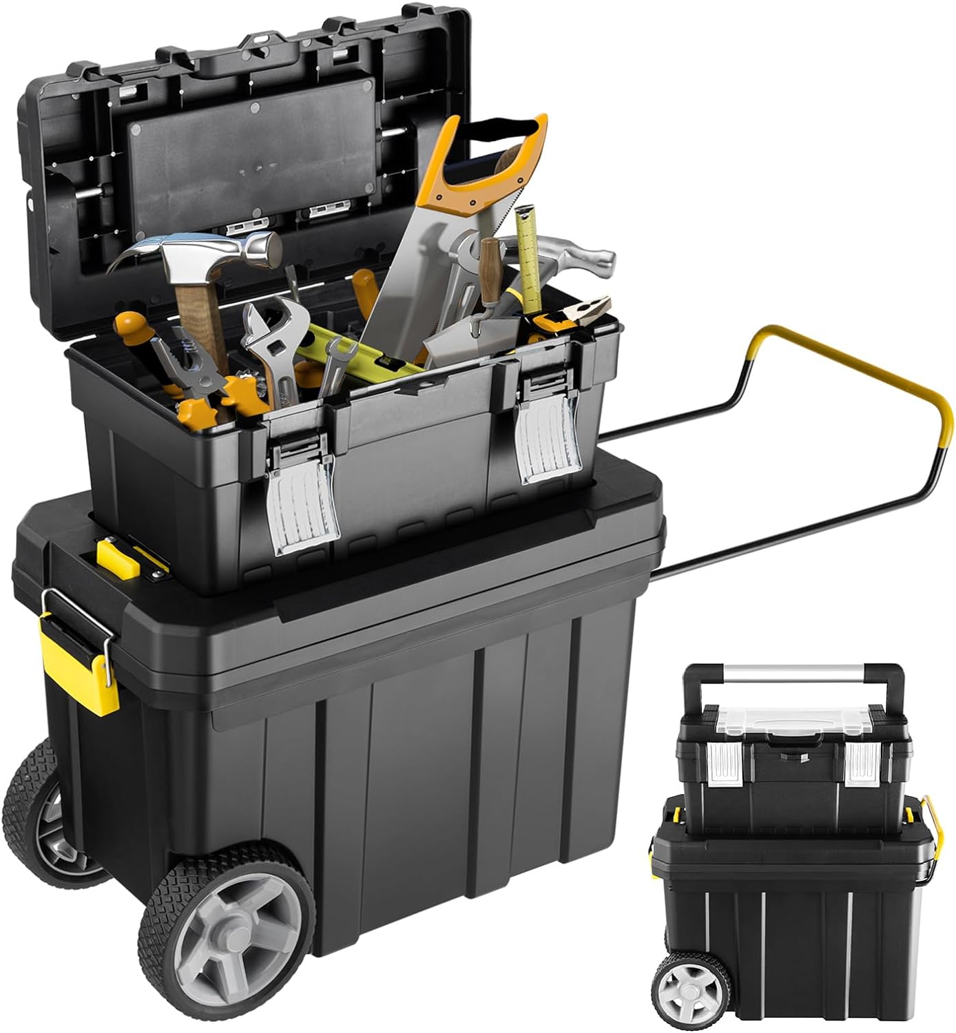 Set Di 2 Cassette Per Attrezzi Portatili Cassetta Porta Attrezzi A set-di-2-cassette-per-attrezzi-portatili-cassetta-porta-attrezzi-a