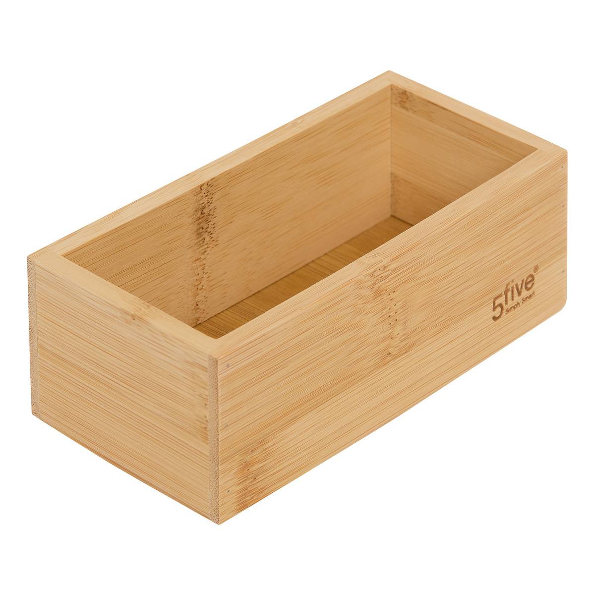 Organiseur bambou l14,5/38,1cm beige 4 pièces - 5five - 5