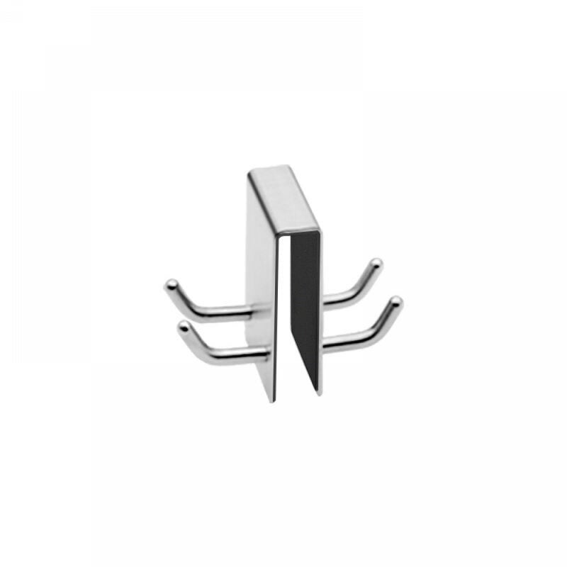 Hak prysznicowy i wieszak na ręczniki, 2-częściowy, bez wiercenia, wieszak ścienny ze stali nierdzewnej