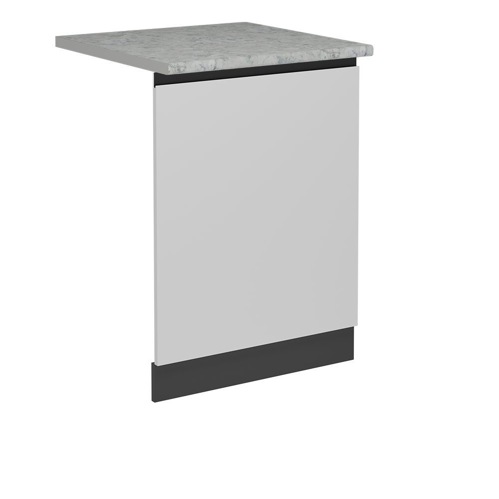Vicco Panel przedni zmywarki R-Line, Biały, 60 cm J-Shape, BP Marmur