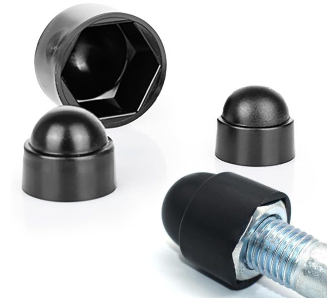 Toyvian Lot De 10 Capuchons De Protection Écrous Plastique Noir – Sécurité Aires De Jeux Enfants