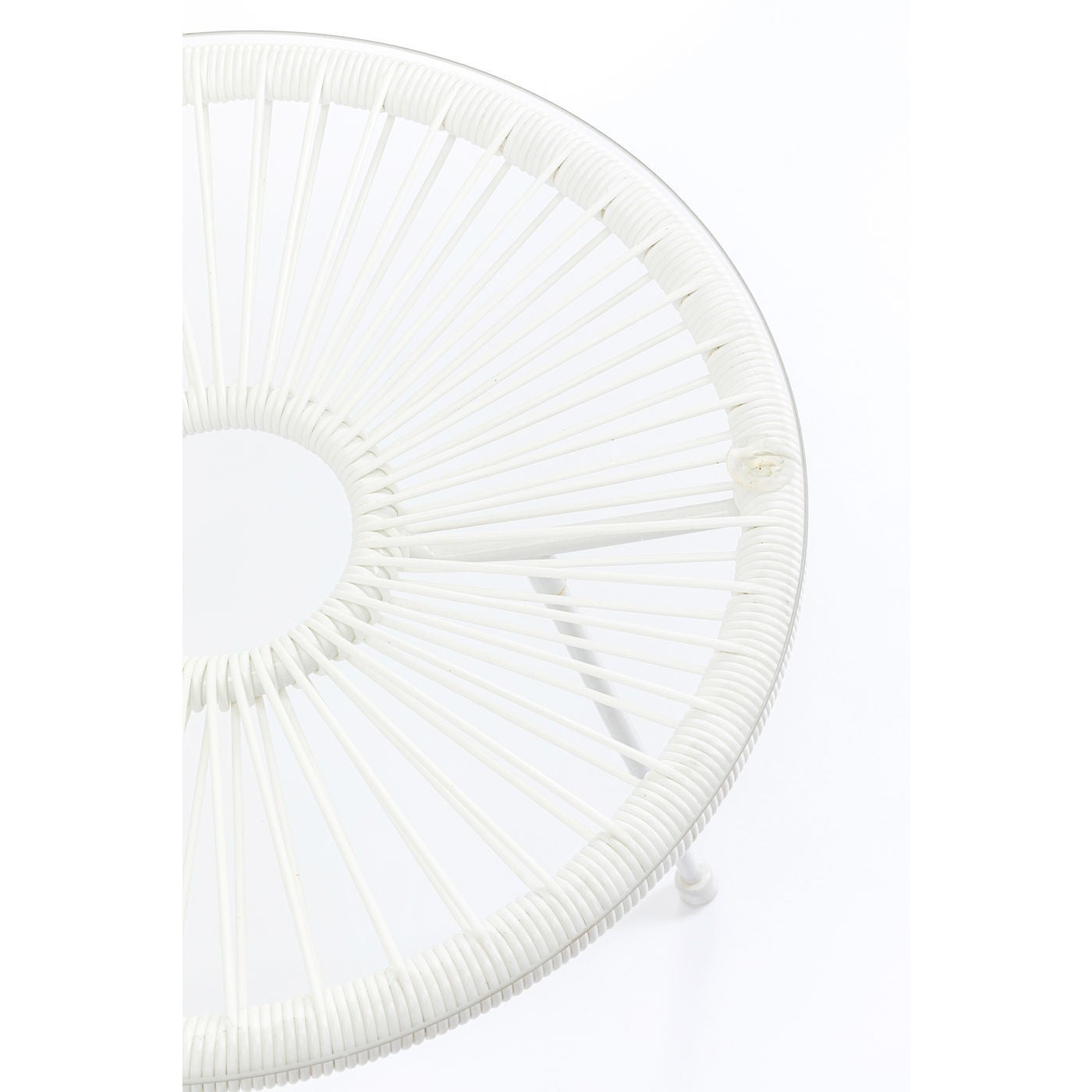Table d'appoint Acapulco Mono blanche Kare Design - 4