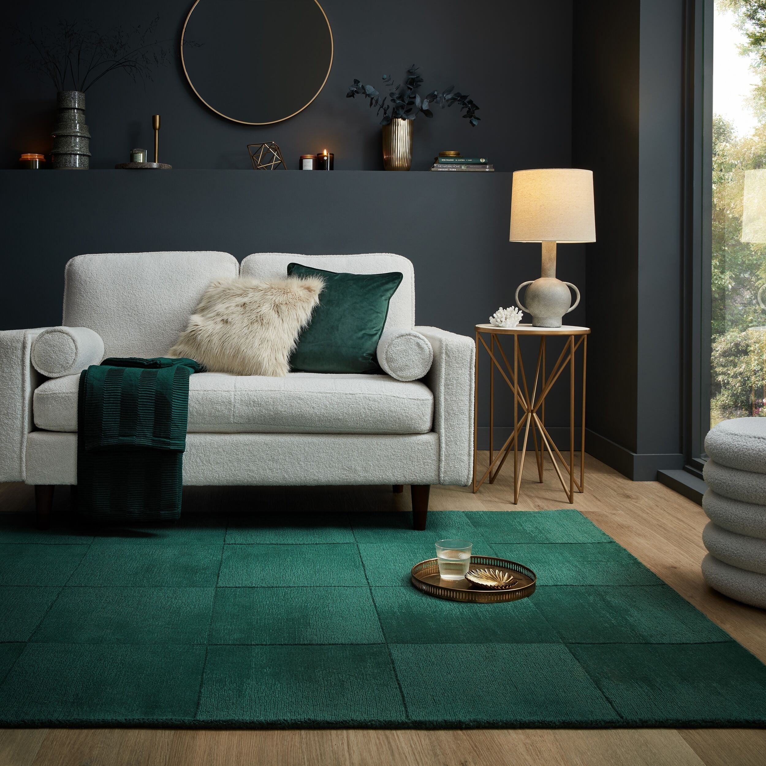Tapis de salon moderne en laine CARVO 120x170 cm - 2