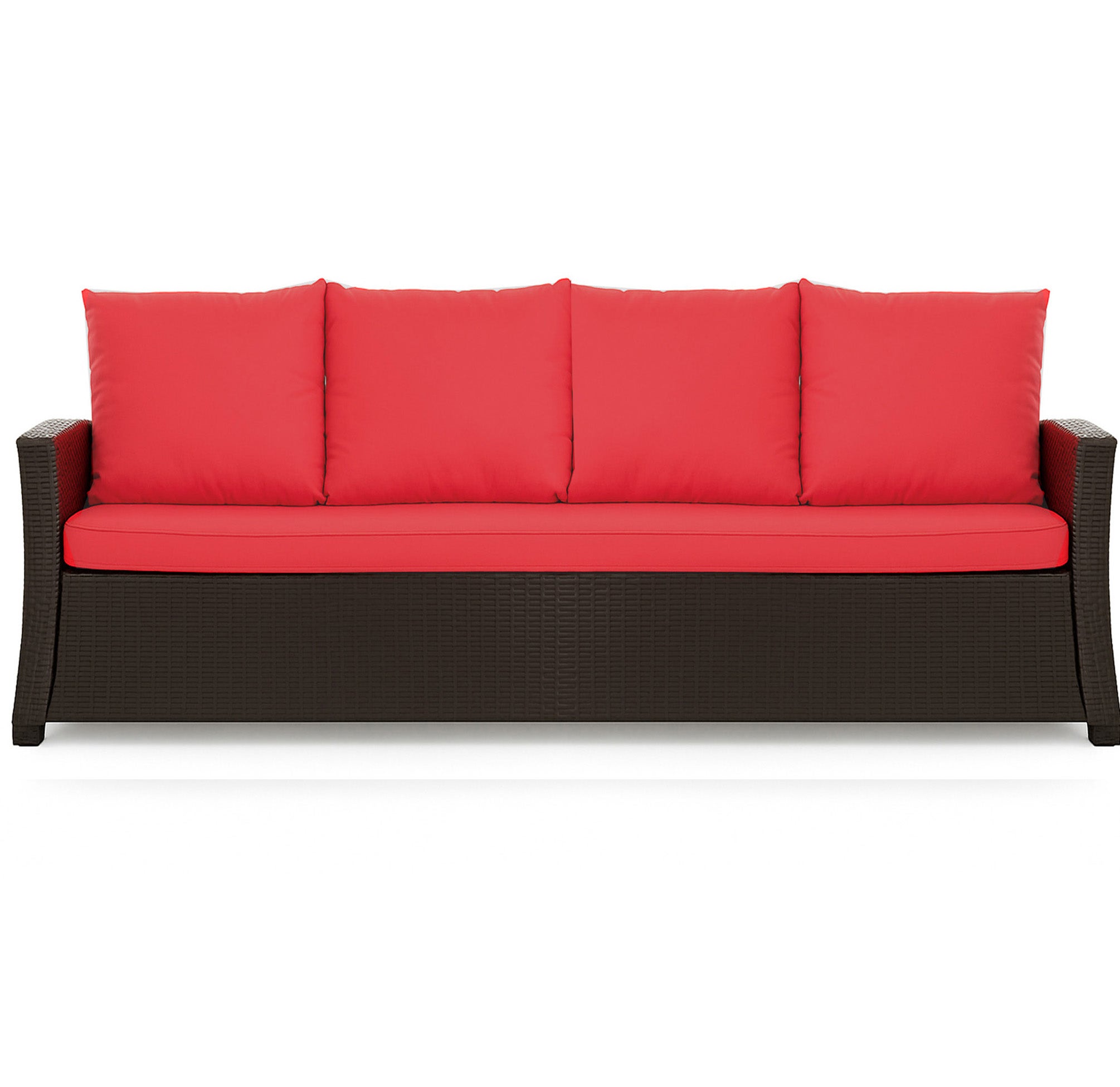 Poduszka ogrodowa na sofę rattanową 180x60x50cm poduszka na meble rattanowe czerwona, poduszka na balkon taras, poduszki na meble ogrodowe