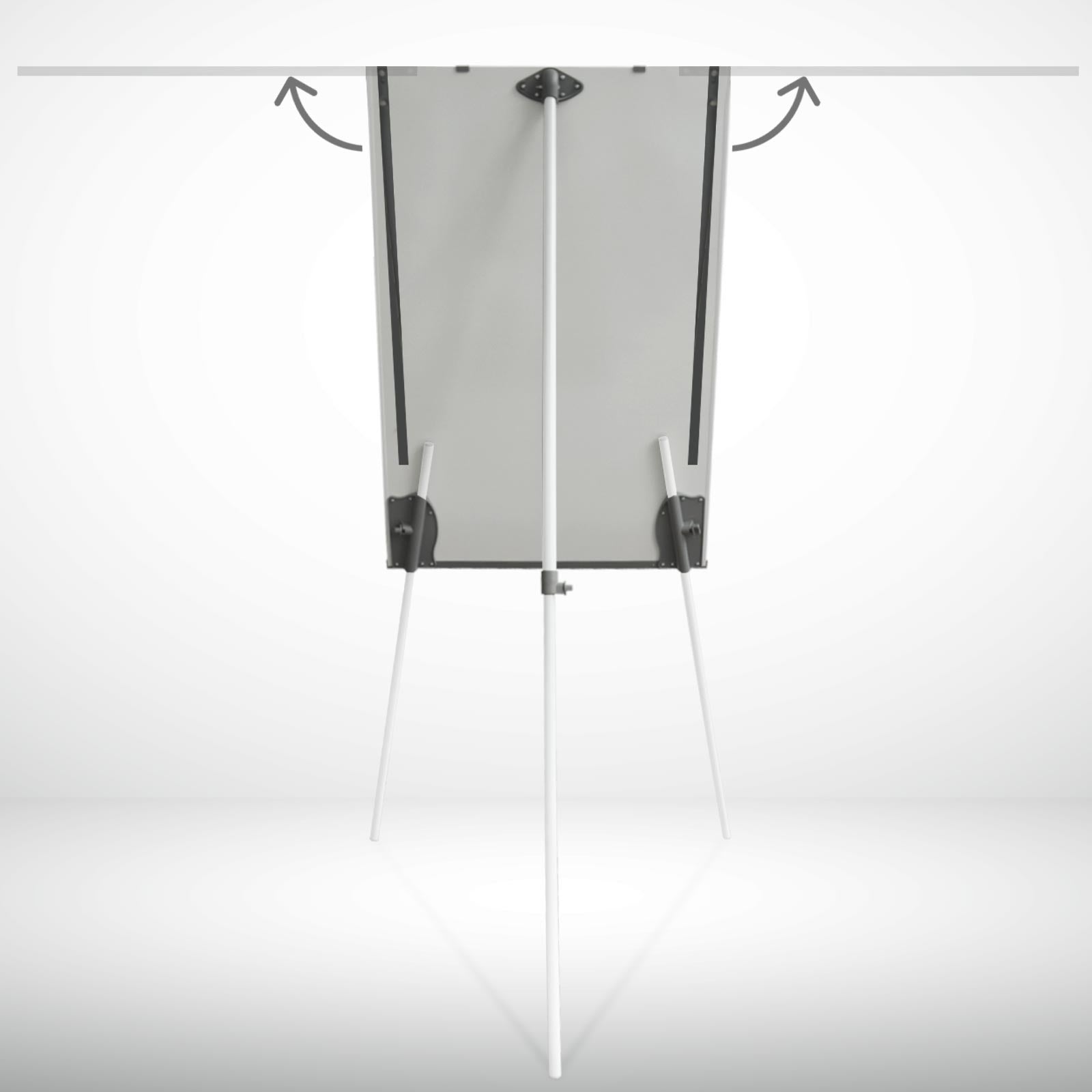 Tableau Blanc Shark Avec Trépied - Surface Magnétique Effaçable, Support Papier Réglable | Présentation Pro