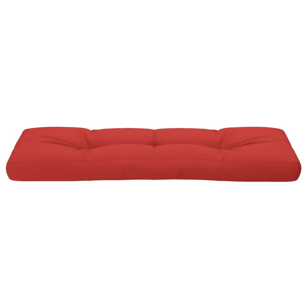 Coussin de palette rouge 120x40x12 cm tissu vidaXL - 5