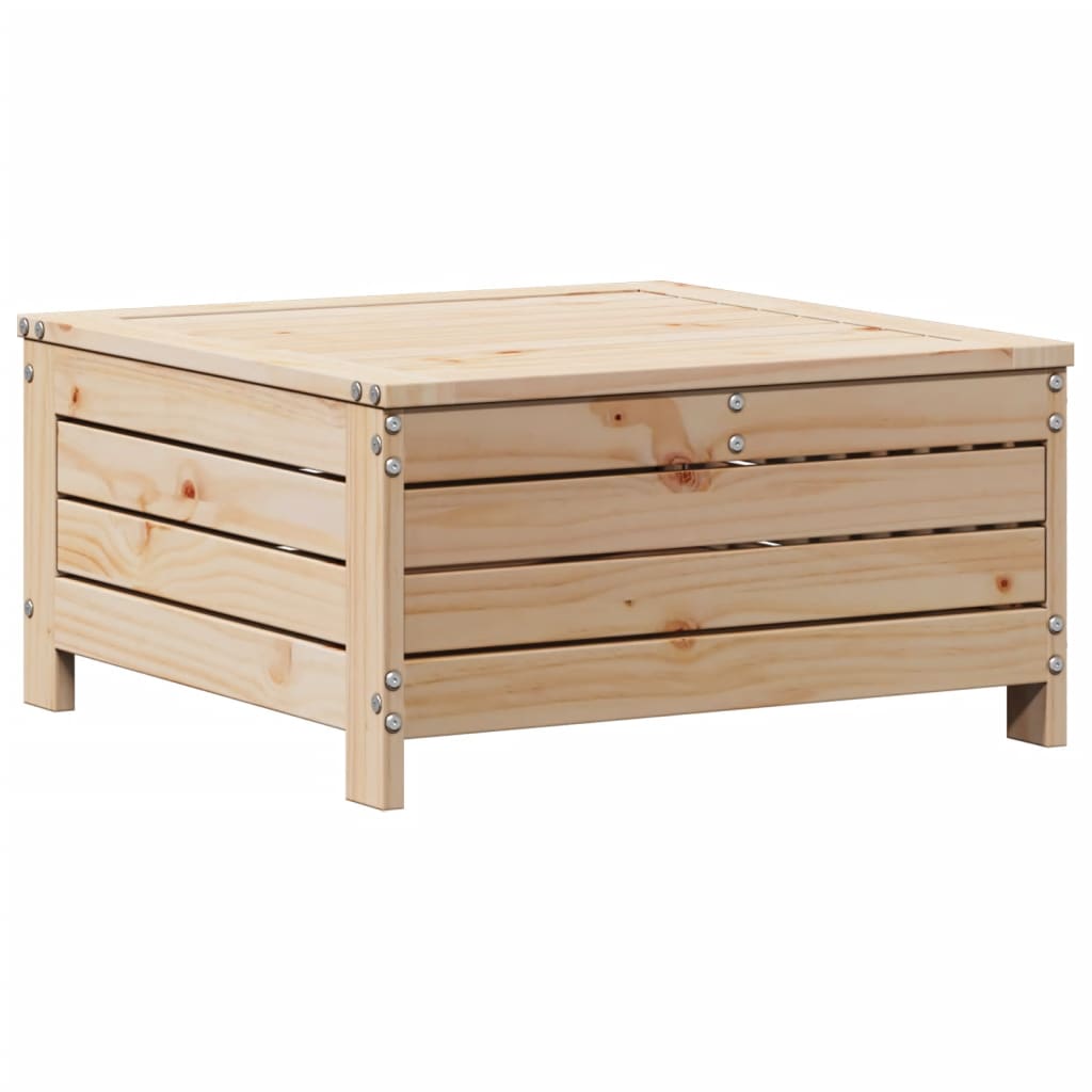 Salon bas de jardin en bois Marron 3 personnes - 5