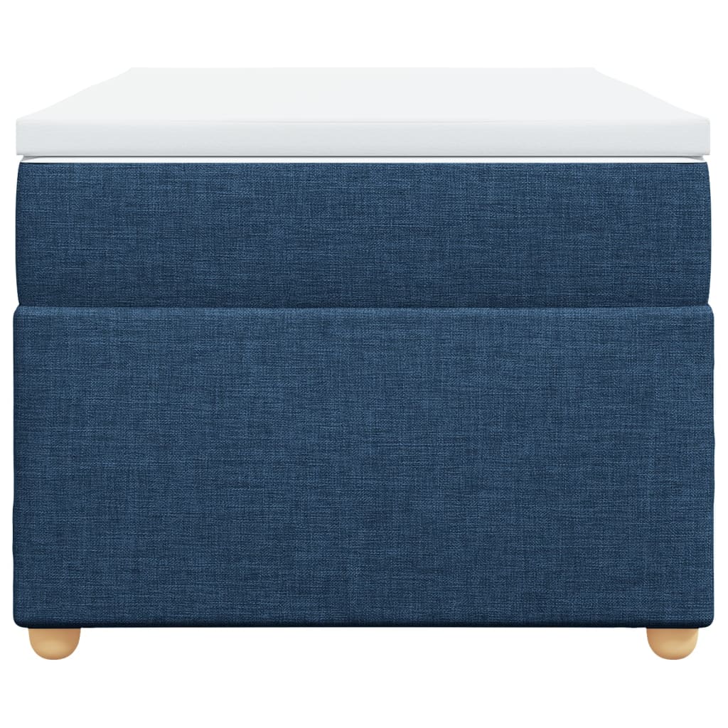 Sommier à lattes de lit avec matelas Bleu 80x200 cm Tissu - 4