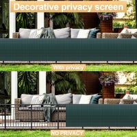 Sichtschutzmatte NAIZY 180x500cm PVC Per Balcone - Doppio Rinforzo E Fascette | Privacy E Frangivento - Foto 2