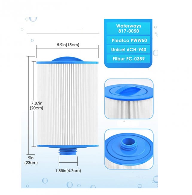 Cartuccia Filtro Per Piscina Tipo II, Cartuccia Filtro Per Bestway 58094 Filter Pack Cartuccia Filtro Di Ricambio Universale Per Pompe Filtro 2 Pezzi 87557025 Cartuccia Filtro Per Piscina Tipo II, Cartuccia Filtro Per Bestway 58094 Filter Pack Cartuccia Filtro Di Ricambio Universale Per Pompe Filtro 2 Pezzi 87557025