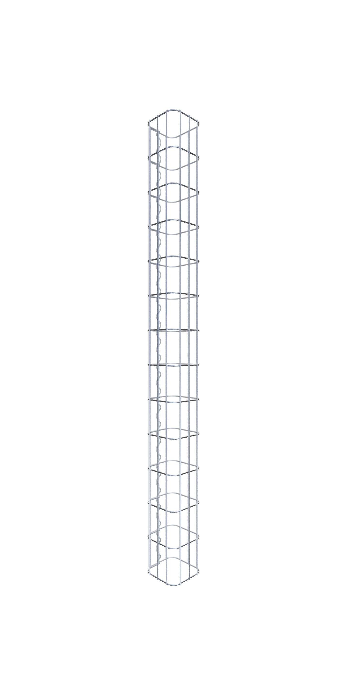 Columna de gaviones rectangular, 17 cm x 17 cm, luz de malla 5 x 10 cm - Altura: 130 cm | Leroy