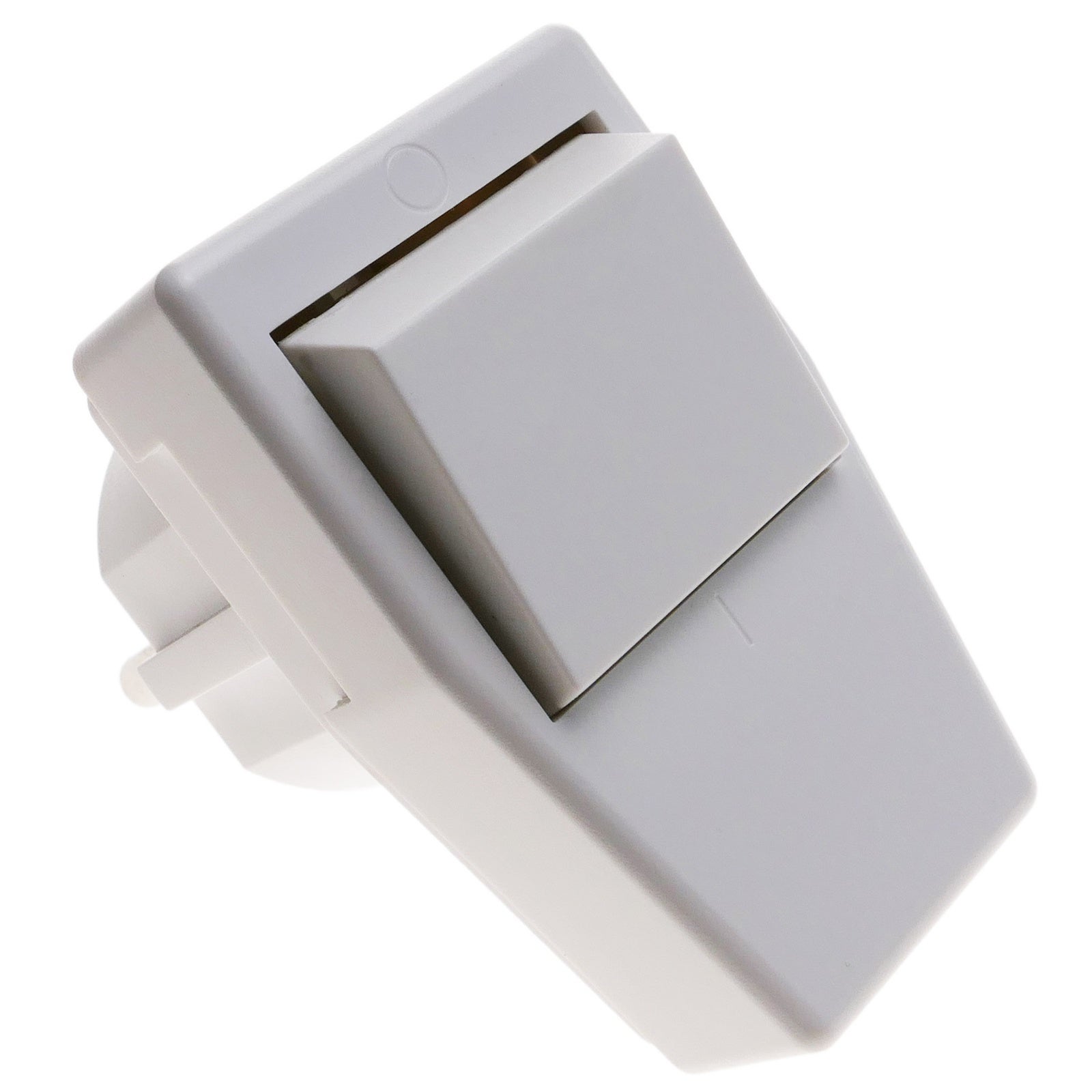 Spina schuko maschio ad angolo con interruttore bianco 250V/16A - 3