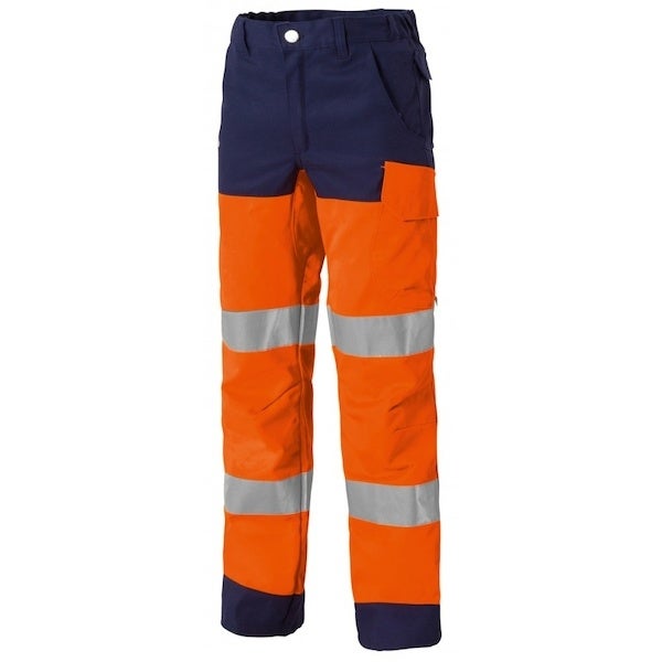 Pantalon Haute Visibilité LMA Balise – Bleu/orange Fluo, Classe 2 EN ISO 20471, Idéal Pour Chantier, Sécurité, Travail En Extérieur - 8