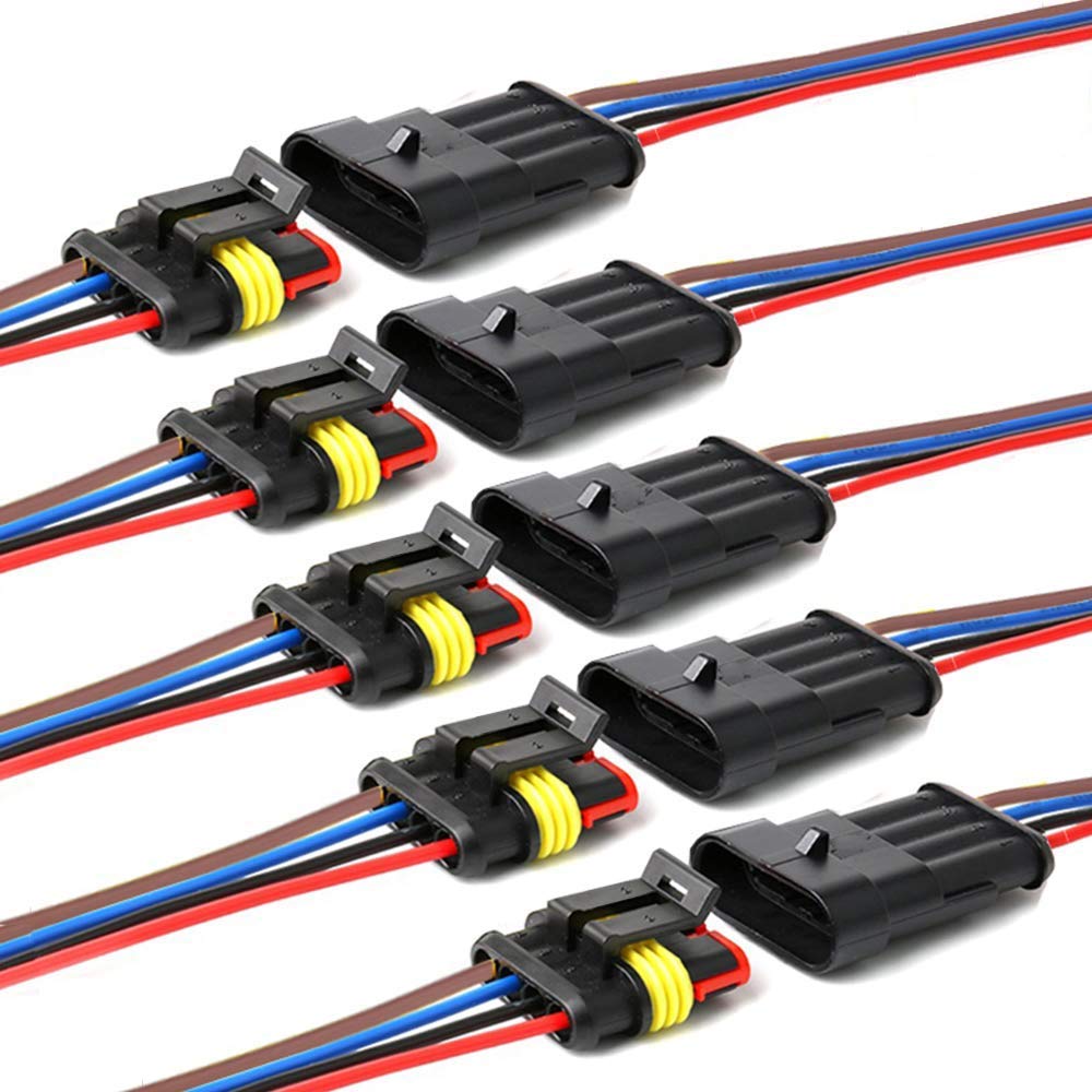 Connecteur Automobile Étanche 1 2 3 4 Broches Connecteur Automobile Étanche 1 2 3 4 Broches