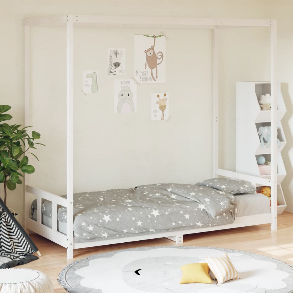 Letto Montessori Bambini Bainba 90x190 Cm | Legno Massello, Letto Basso Con Sponde Sicurezza - Foto 9