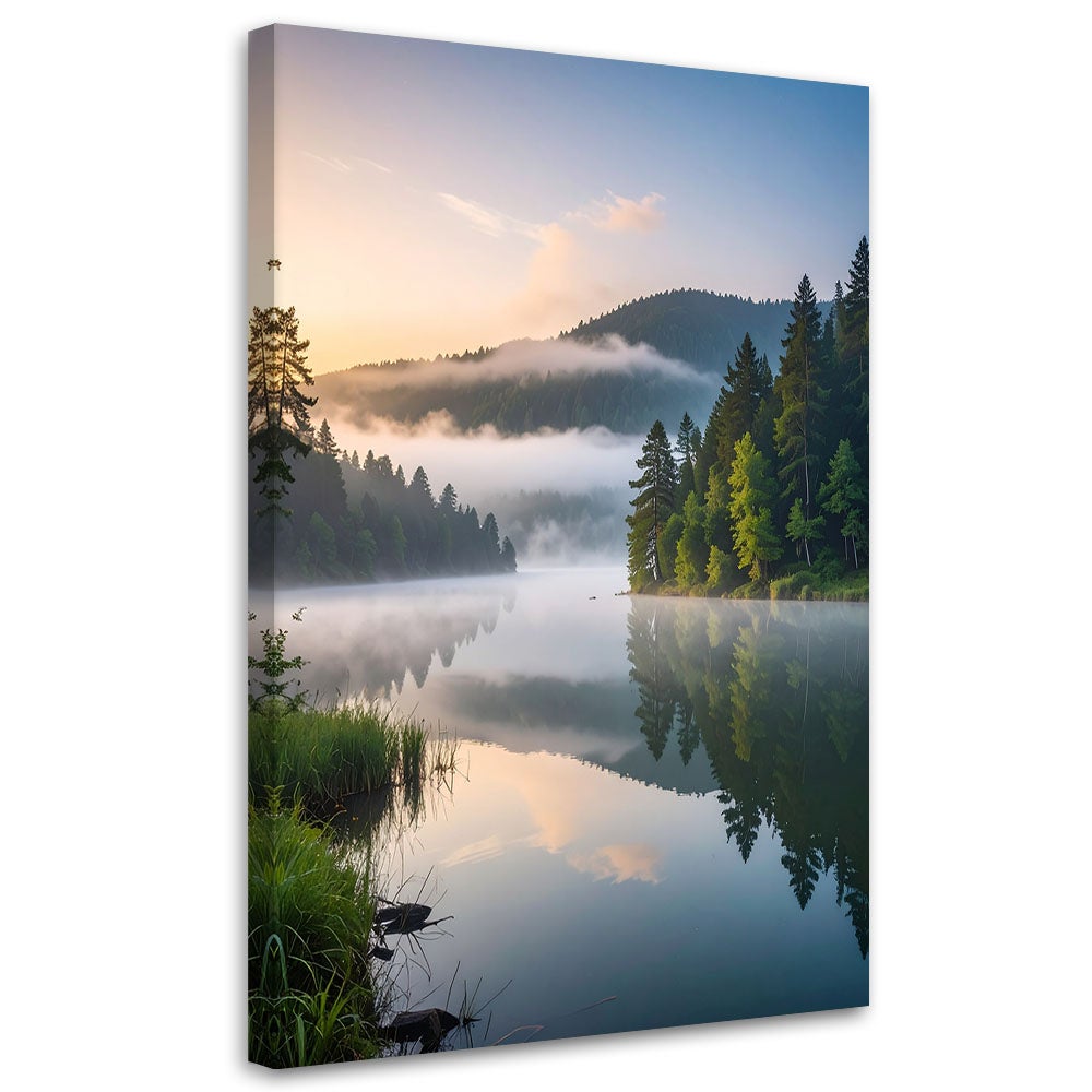Obraz do salonu sypialni biura, Krajobraz jezioro góry natura 80x120