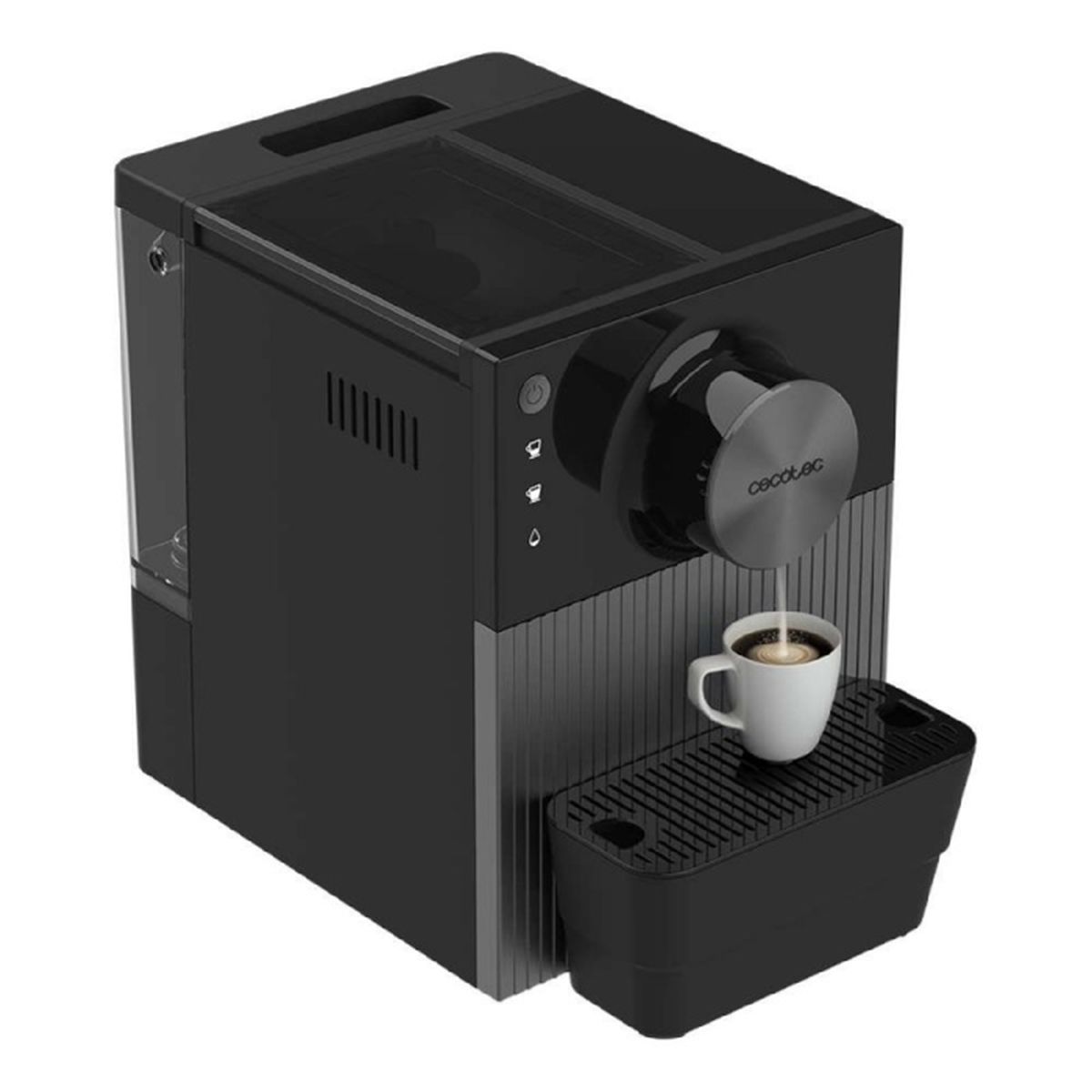 Cecotec Cafetera Superautomática Compacta Cremmaet Cube. 1350W, Sistema De Prensado De 10G, Sistema Pre-Infusión, 19 Bares - Imagen 3