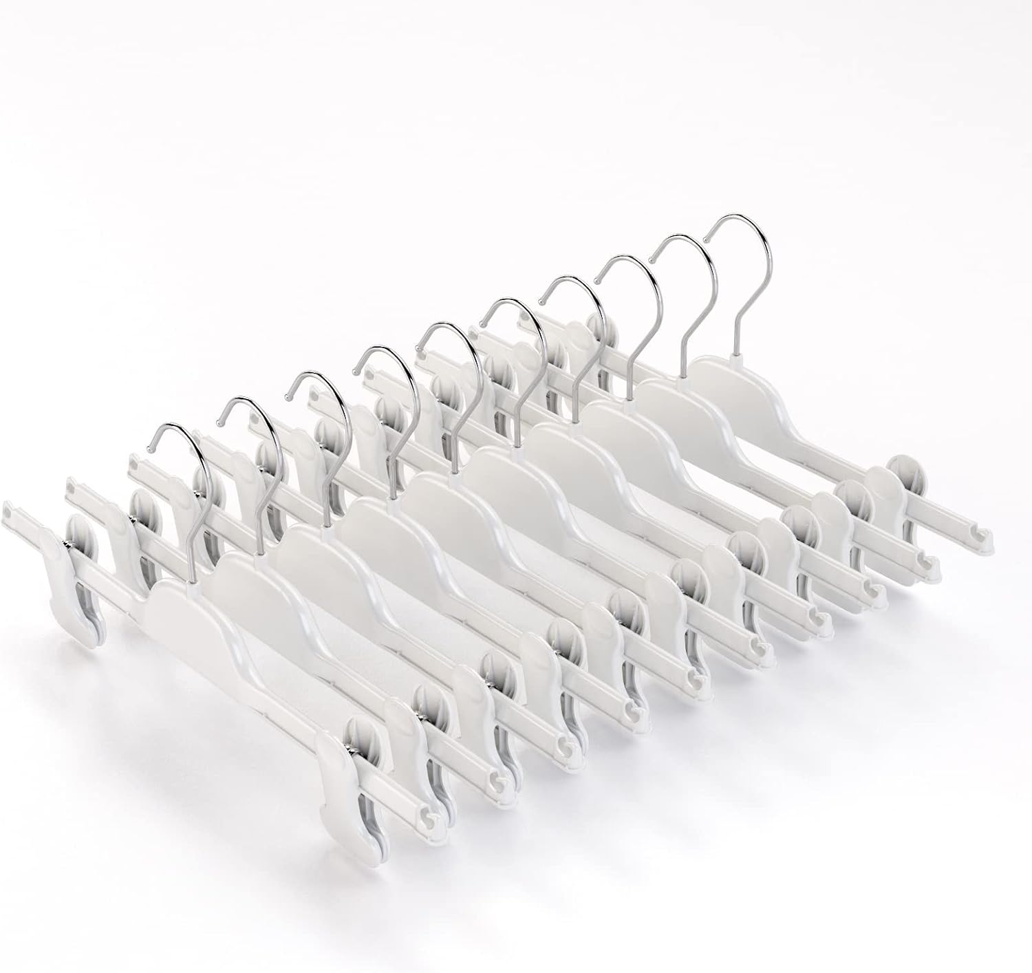 40x Grucce Appendiabiti In Set, Spalle Larghe, Gancio Girevole A 360 Per Giacche In Legno Bianco 85214792