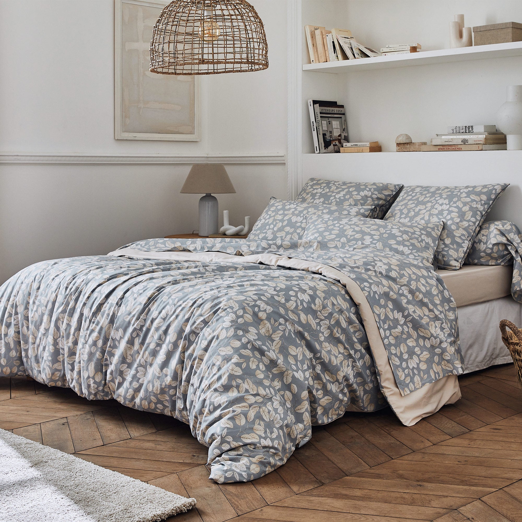 Housse de couette 140x200 cm en Gaze de coton Chantilly | Leroy Merlin
