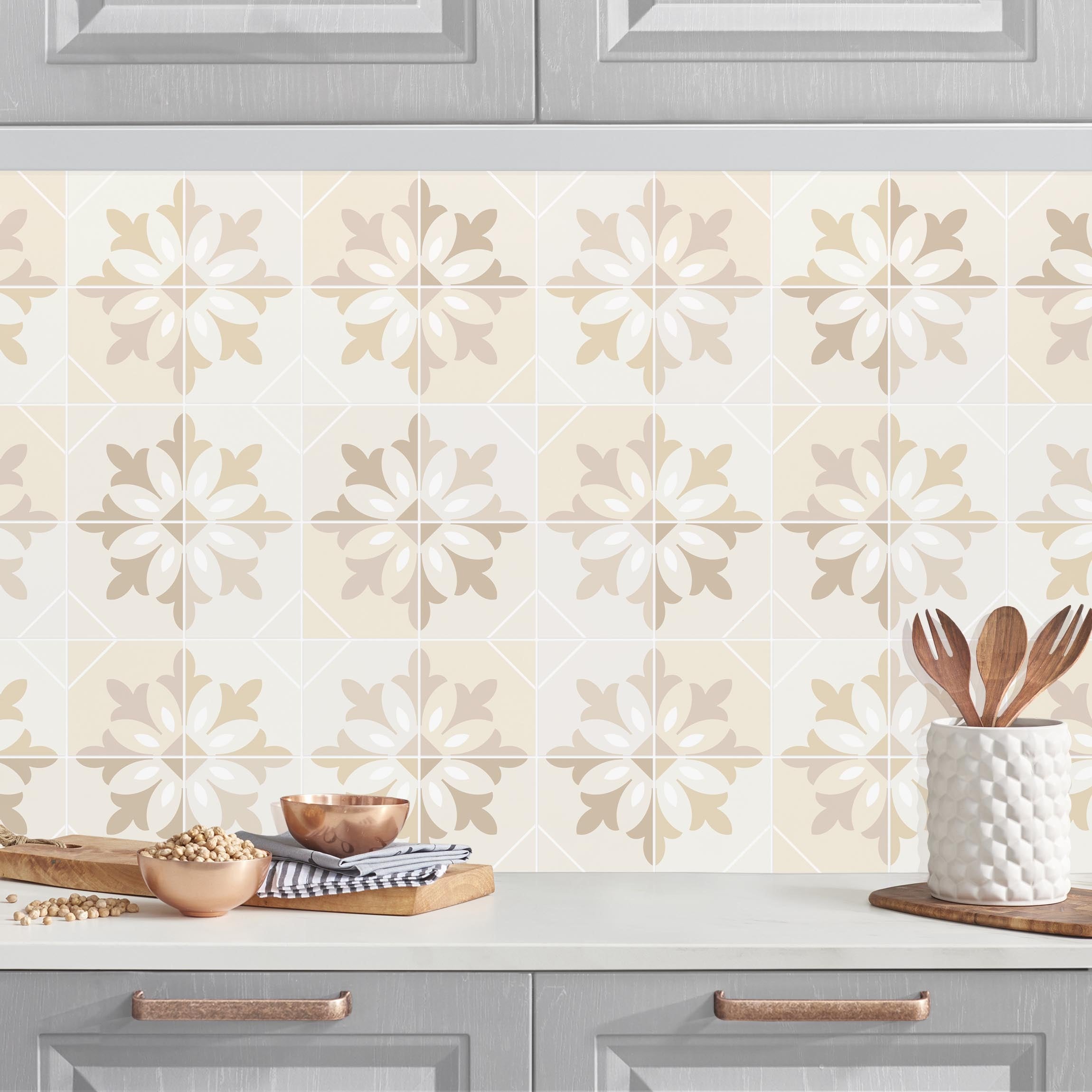 Salpicadero cocina adhesivo - geometrical tiles - matera 100 x 50 cm