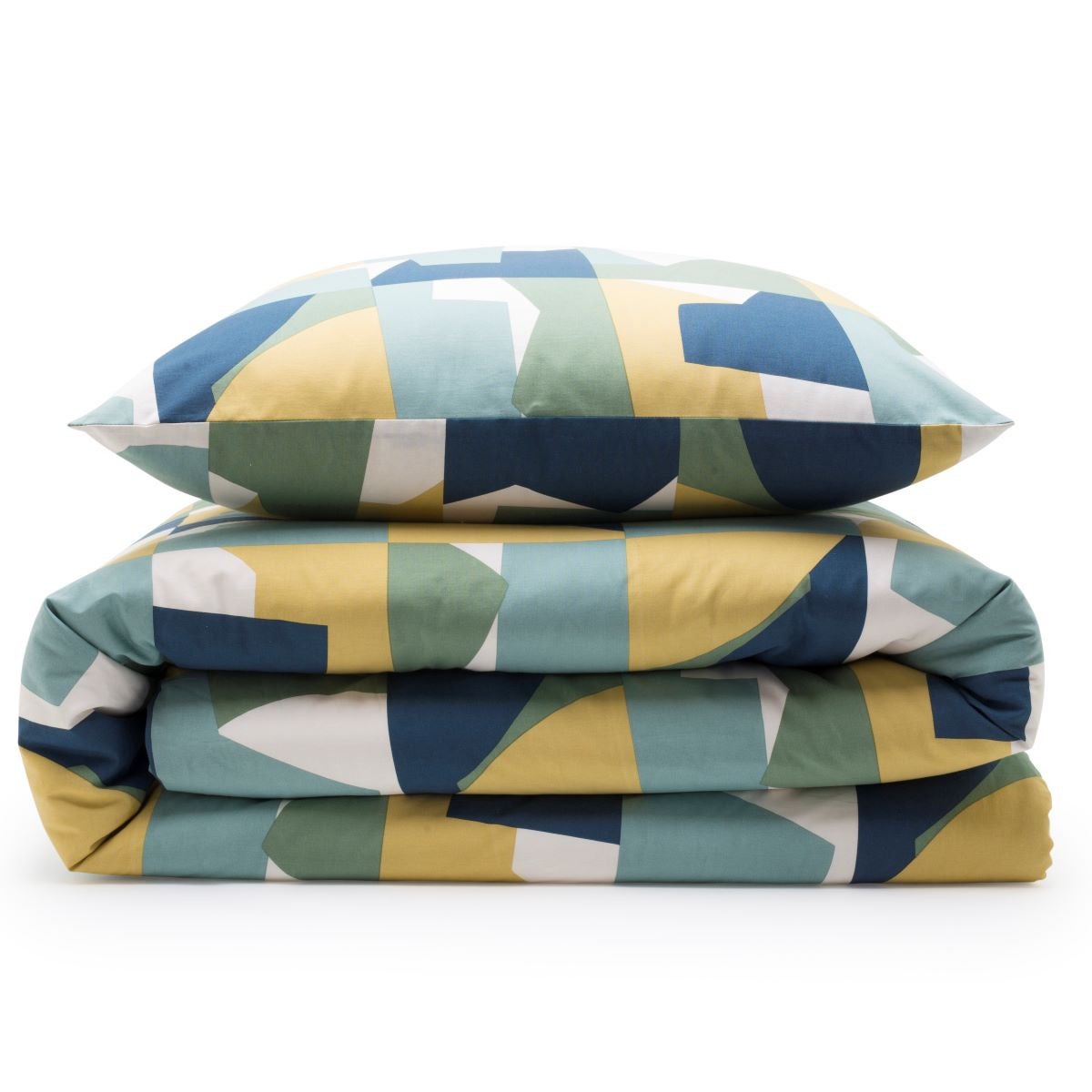 Parure de lit 2 personnes géométrique coton 57 fils 260x240cm - 3