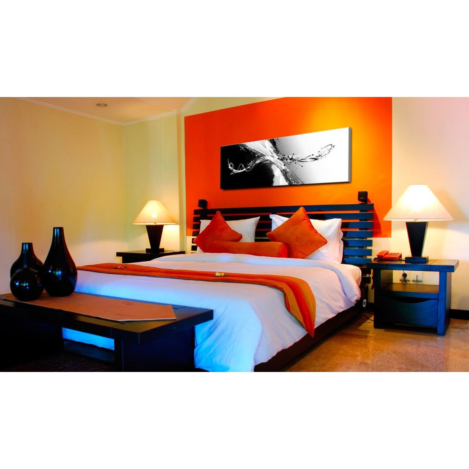 Tableau panoramique - entre paradis et enfer - 120 x 40 cm - 2