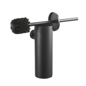 Waissdea Set Scopino WC Con Coperchio - Acciaio Inox Argento, Design Antigoccia