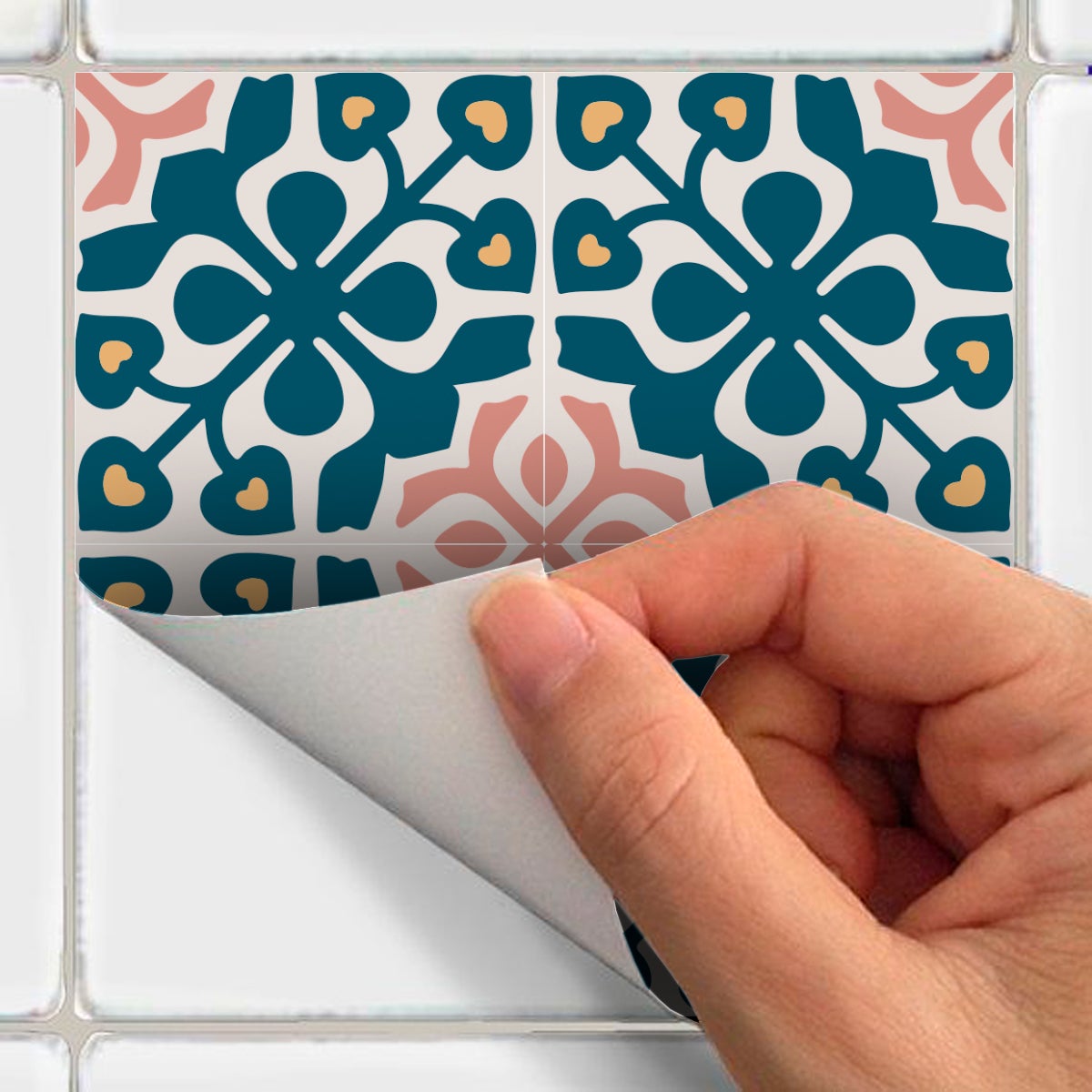 9 adesivi piastrelle azulejos Acantha - Sticker adesivo - adesivi murali - 9stickers20x20cm - 5