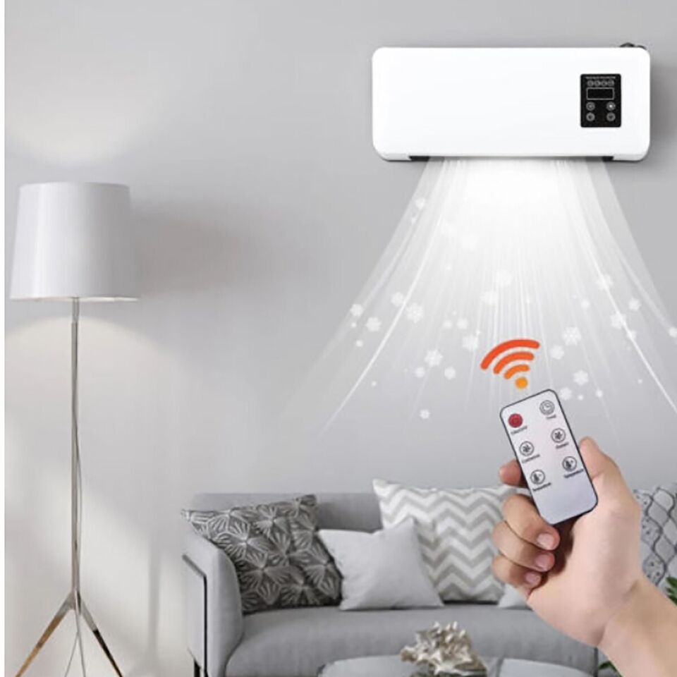 AQUECEDOR DE VENTILADOR AQUECEDOR RESFRIADOR VENTILADOR DE PAREDE PORTÁTIL - 2