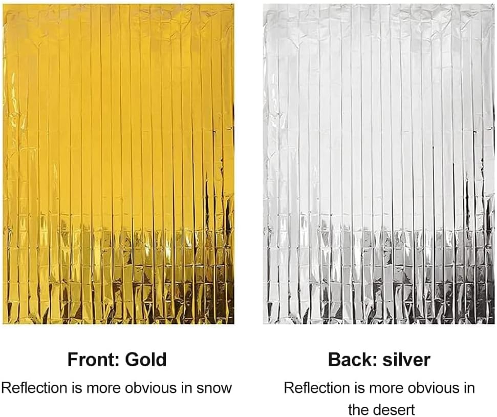 Koc termiczny Gold Silver, koc ratunkowy, 3 sztuki 210 × 160 cmKoc ratunkowy, outdoor, turystyka, przetrwanie, itp. - 3