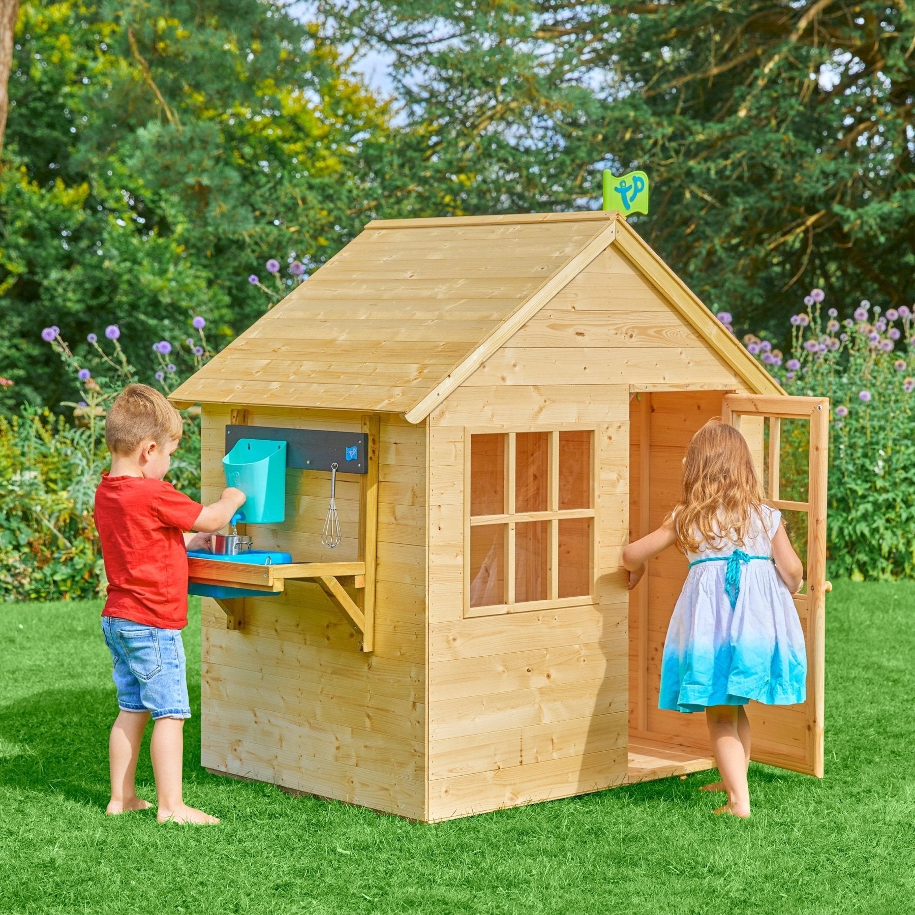 Cabane enfant avec cuisine extérieure - bois FSC® - REFUGE - 2