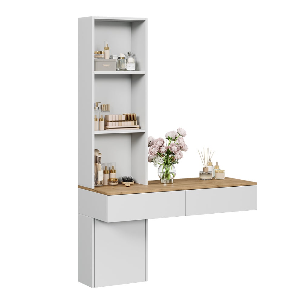 Vicco Stolik do przebierania Melora, Biały/dąb, 100 cm