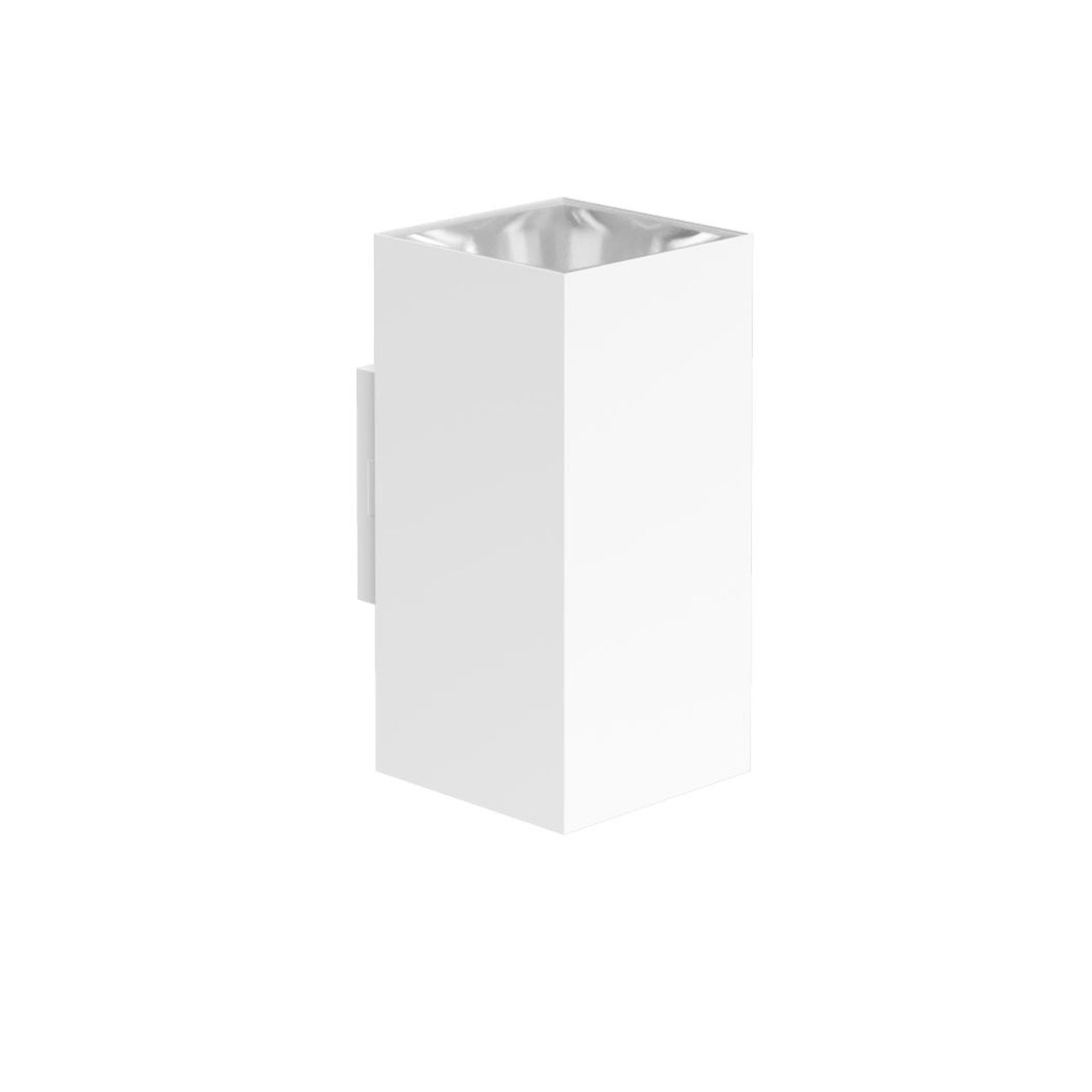 SUNSET SQ 16 - Aplică LED pătrată 16W IP65 cu tehnologie întrerupător, temperatură de culoare 2700K/3200K/4000K, alb mat - Beneito & Faure