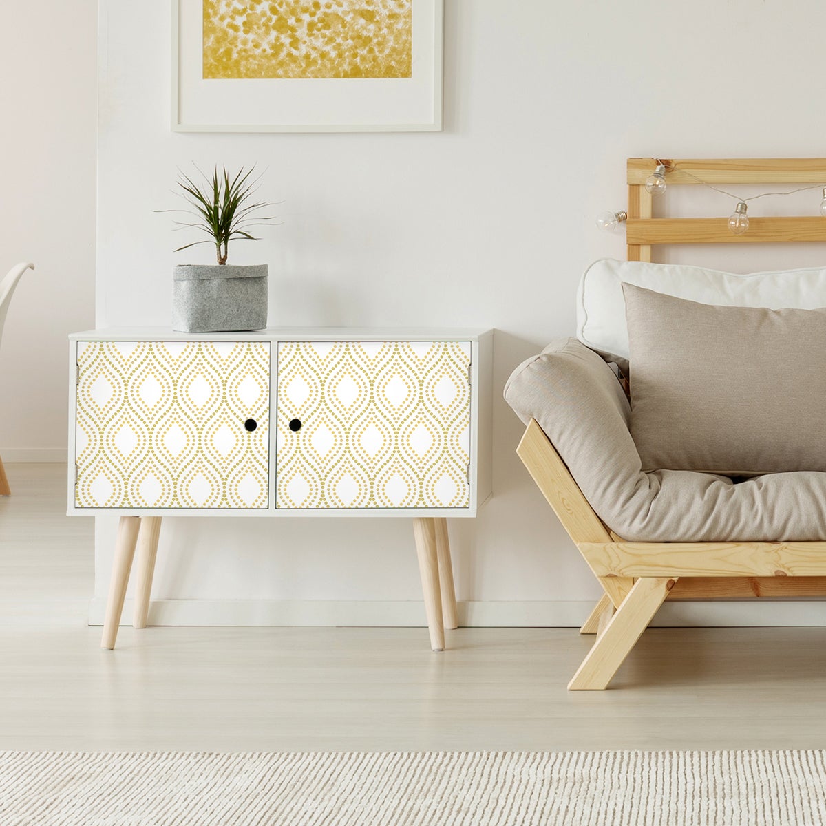 Vinilo muebles escandinavos heirson - adhesivo de pared - revestimiento sticker mural decorativo - 40x60cm - 5