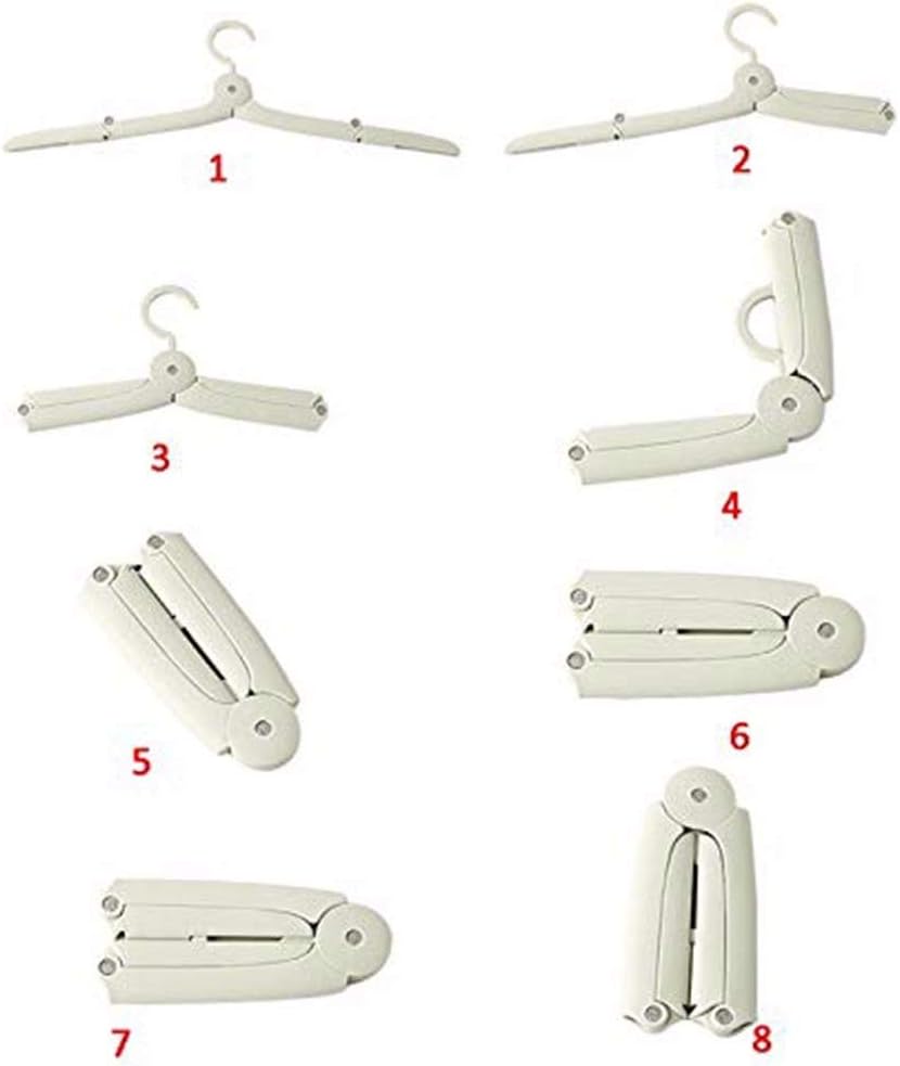 Lot De 8 Cintres Pliables , Lot De 8 Cintres De Voyage Pliables Avec Cintres Portables Antiderapants 4 Couleurs 93917588