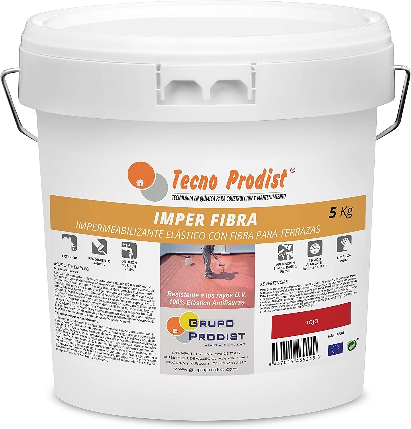 IMPER FIBRE de Tecno Prodist - Peinture de terrasse imperméabilisante ...